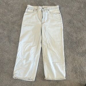 Madewell Acid wash blue wide-Leg Jeans